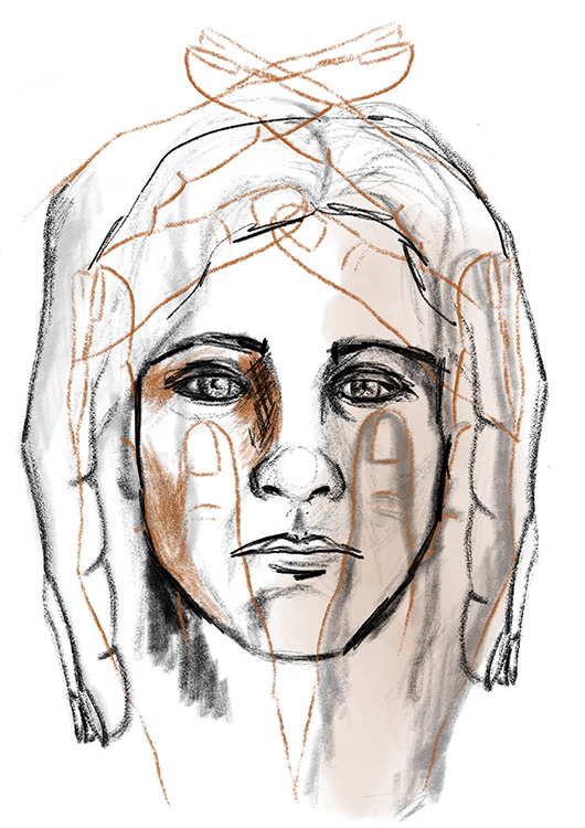 iPad tekening A4 - Hold me Tight door Jennifer van der Wal